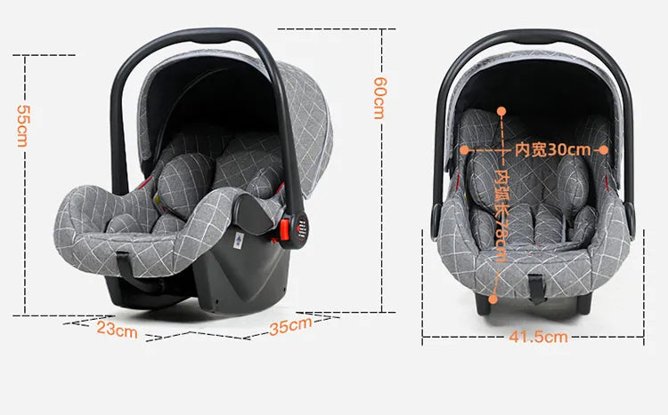 Luxury Baby Stroller 3 in 1 High Landscape Baby Cart