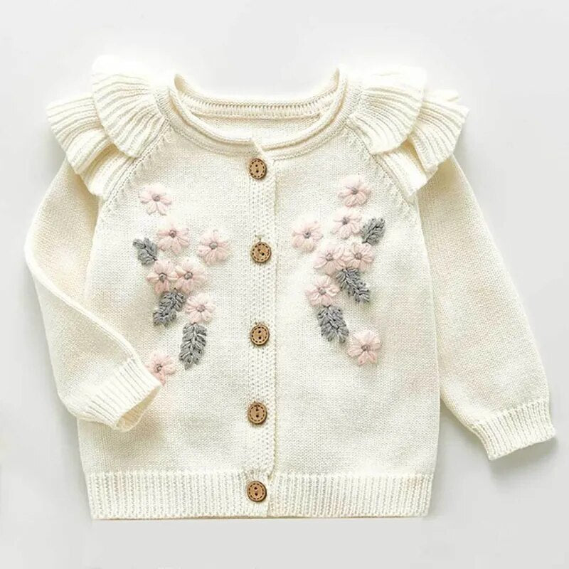 Baby Knit Sweater Cardigan + Shorts Suit