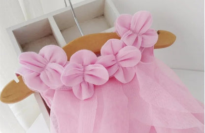 Summer Sleeveless Girls Chiffon Dress