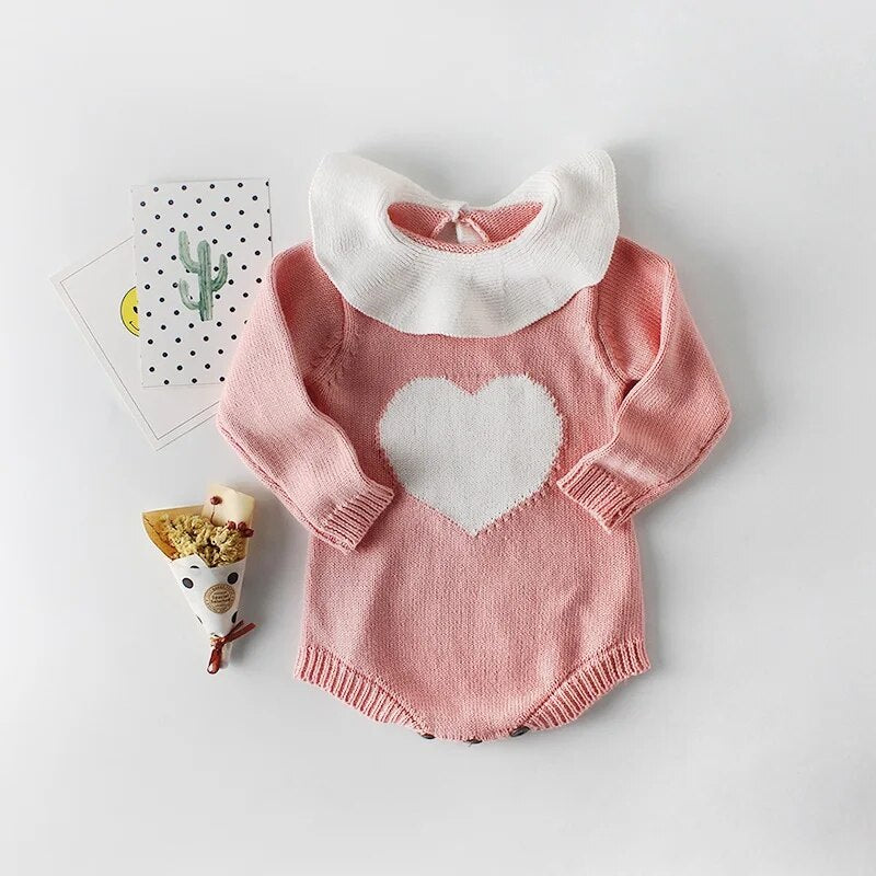 Baby Girl Knitted Romper Clothes