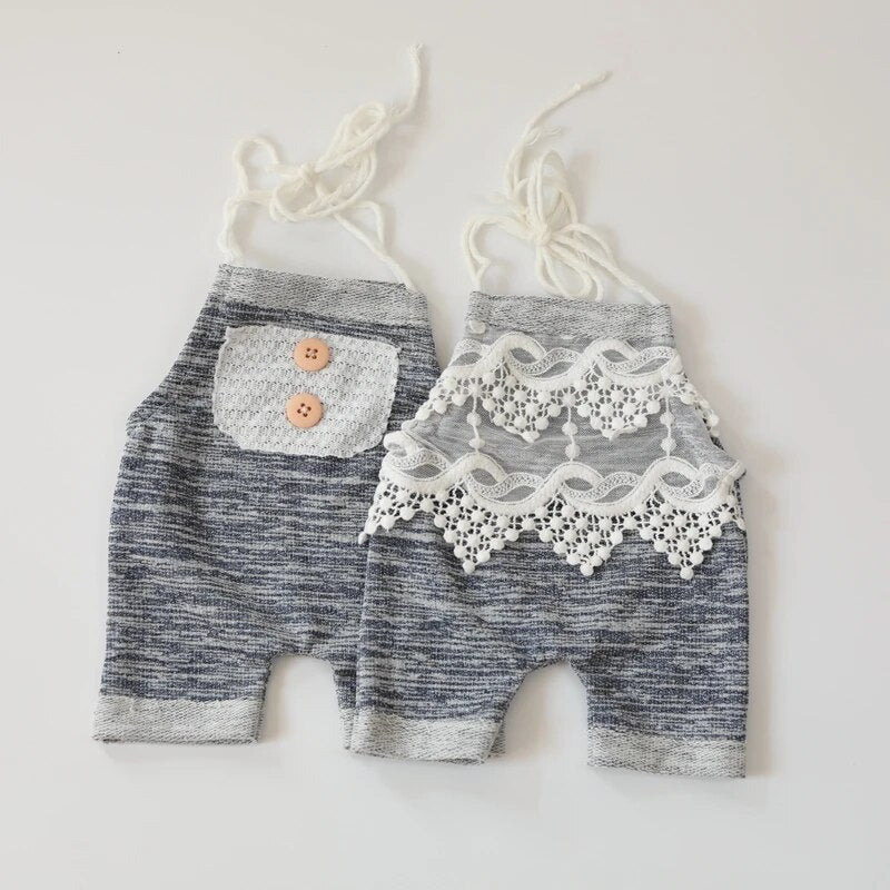 Cute Knitted Baby Sling Jumpsuit