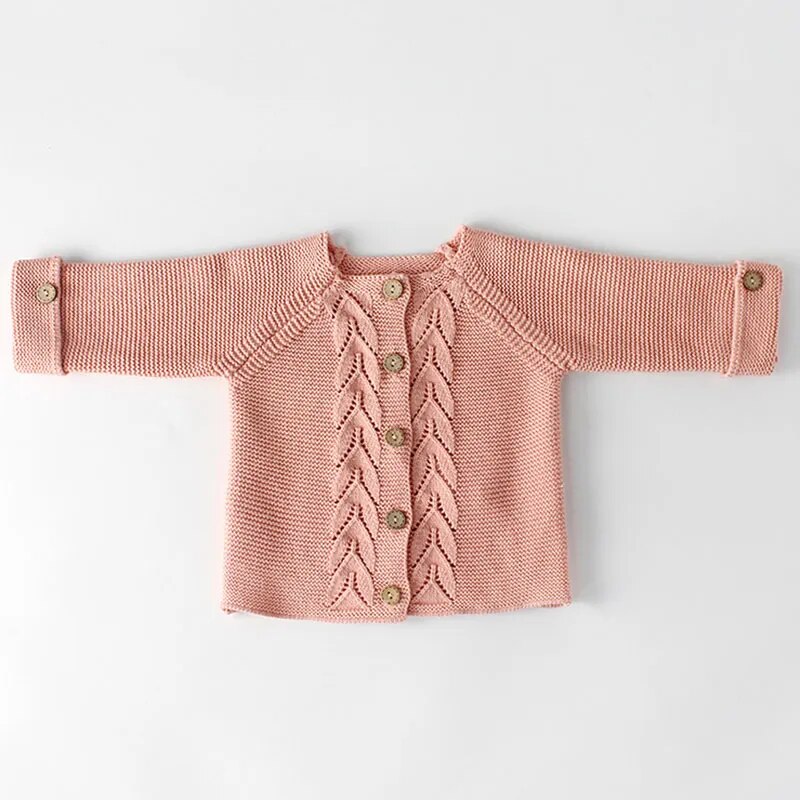 Baby Girls Knitted Romper Set