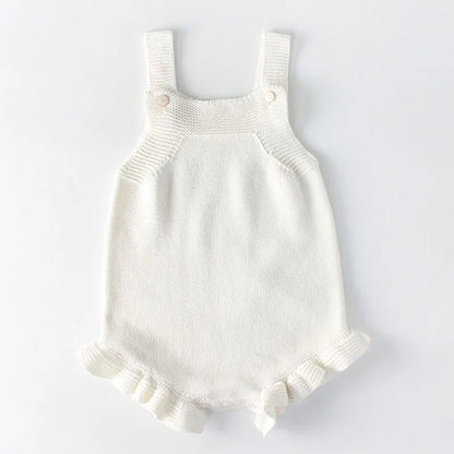 Baby Girls Knitted Romper Set