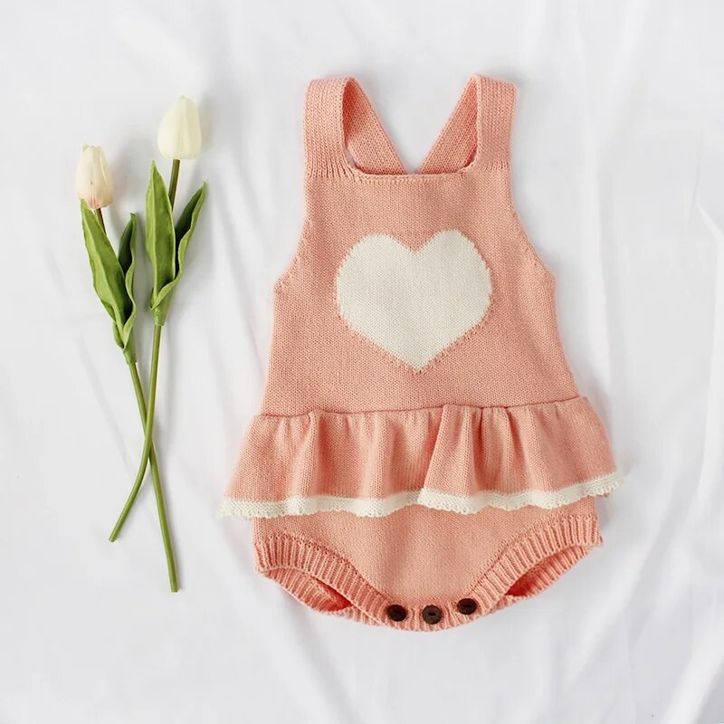 Baby Girl Knitted Romper Clothes