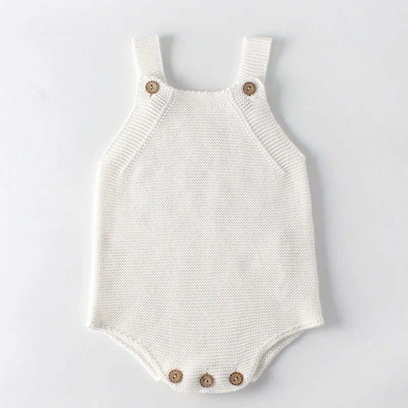 Baby Girls Knitted Romper Set