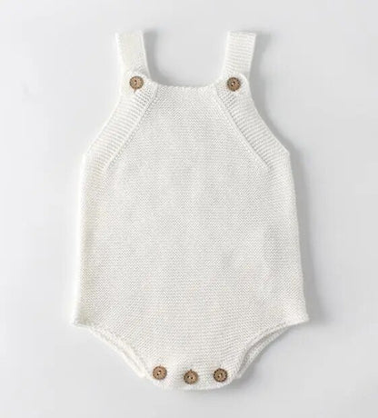 Baby Girls Knitted Romper Set