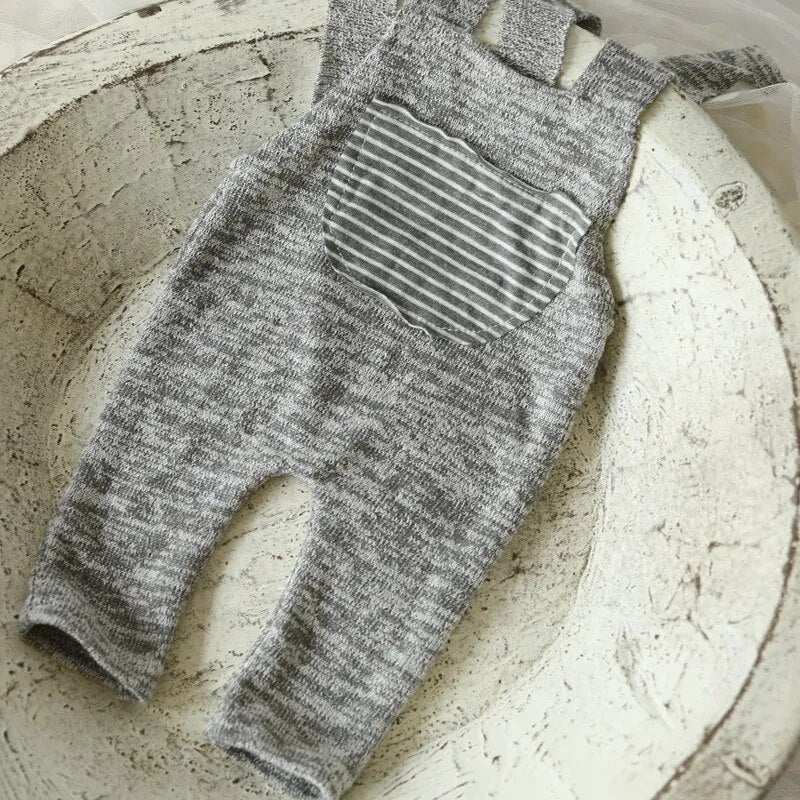 Cute Knitted Baby Sling Jumpsuit