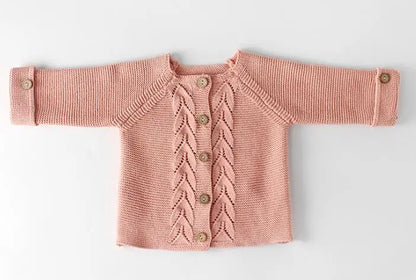 Baby Girls Knitted Romper Set