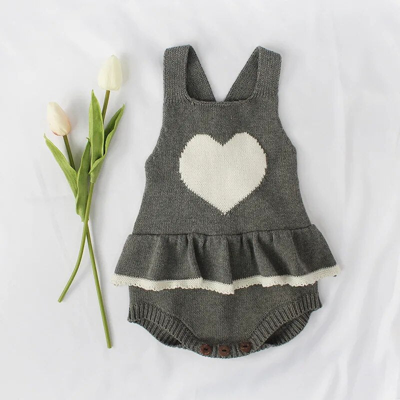 Baby Girl Knitted Romper Clothes