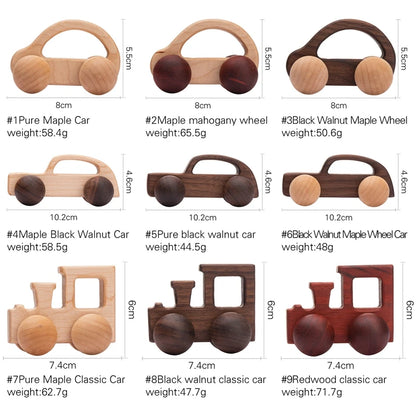 Baby Wooden Toys Beech Wood Car Blocks