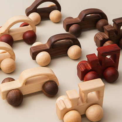 Baby Wooden Toys Beech Wood Car Blocks