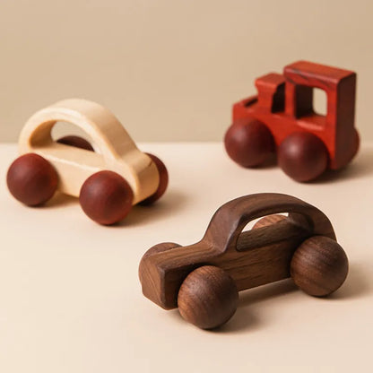 Baby Wooden Toys Beech Wood Car Blocks