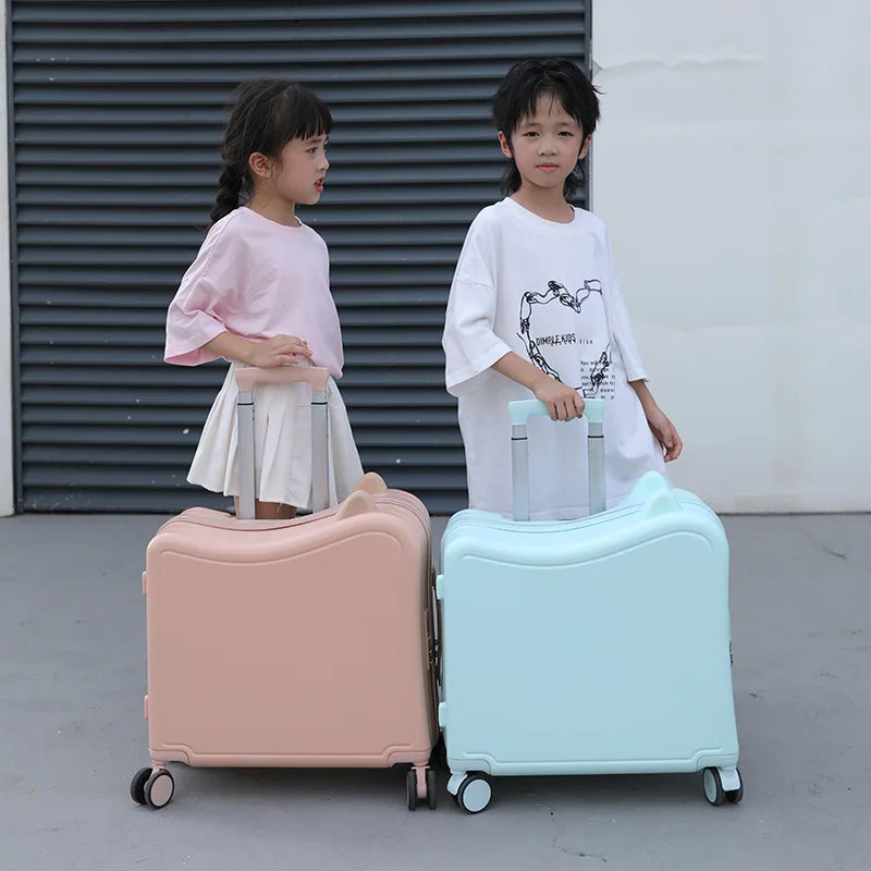 Children's Suitcase on Wheels 20 inch Rolling Kids Luggage