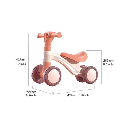 Infant Push Scooter 4 Wheels