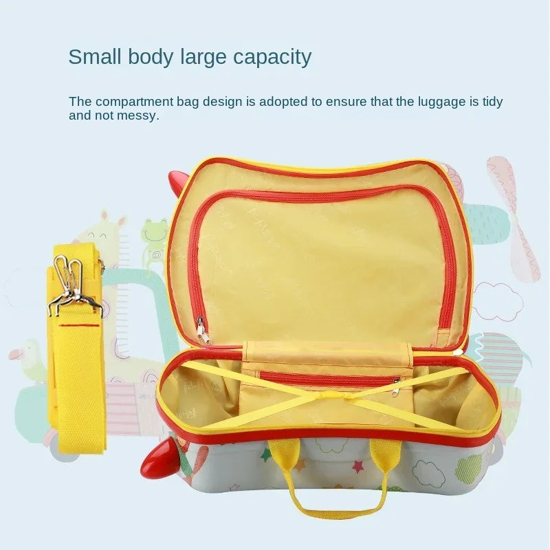 Multifunction Can Sit and Ride Suitcases