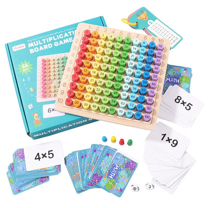 Montessori Educational Wooden Toys - 99 Multiplication Table