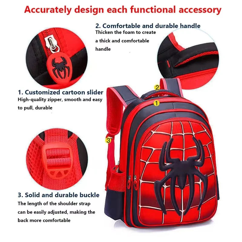 Spider King 3D Kids Backpack