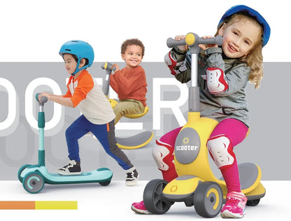 Kids 3 in 1 Scooter Skateboard