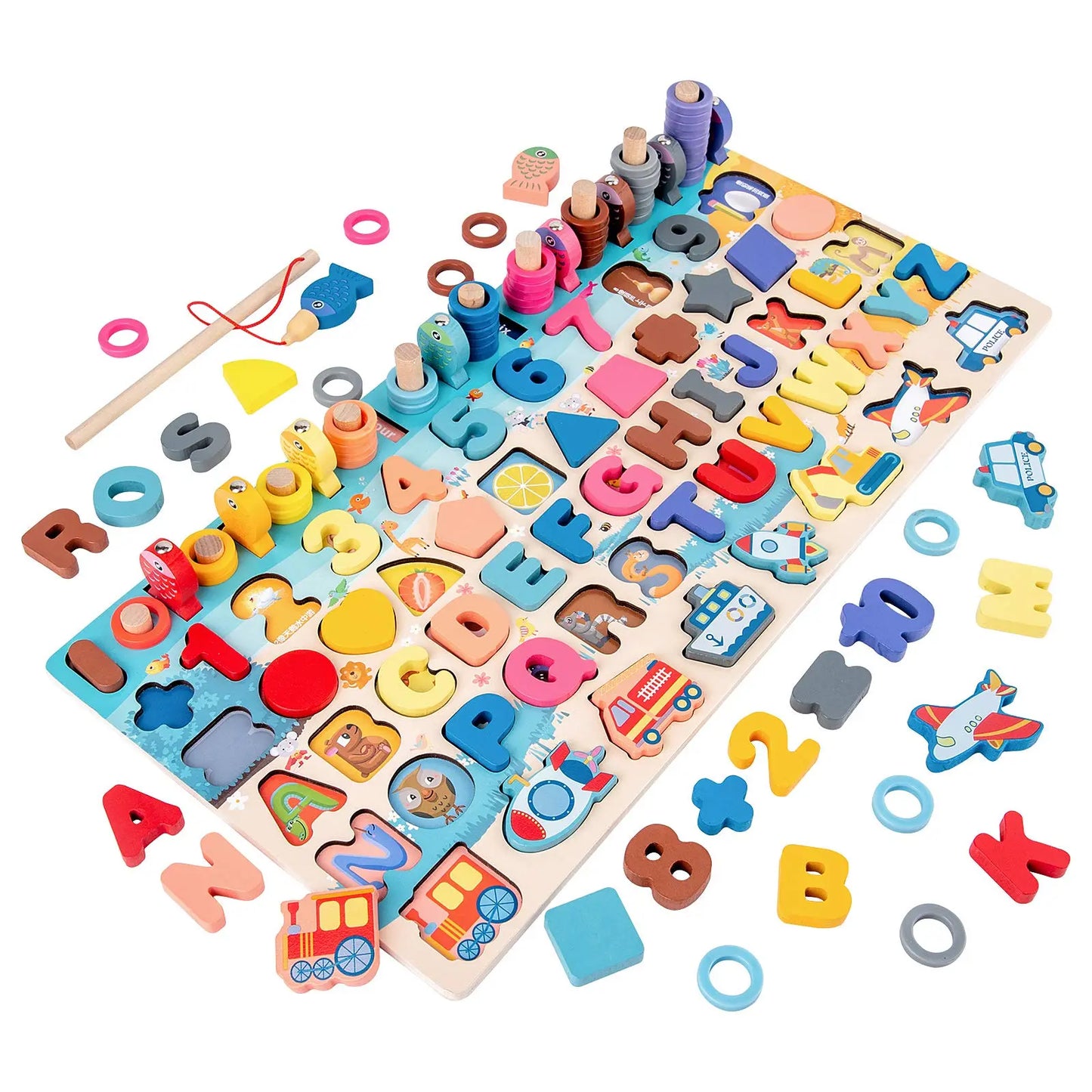 Montessori Wooden Toys Kids Busy Board